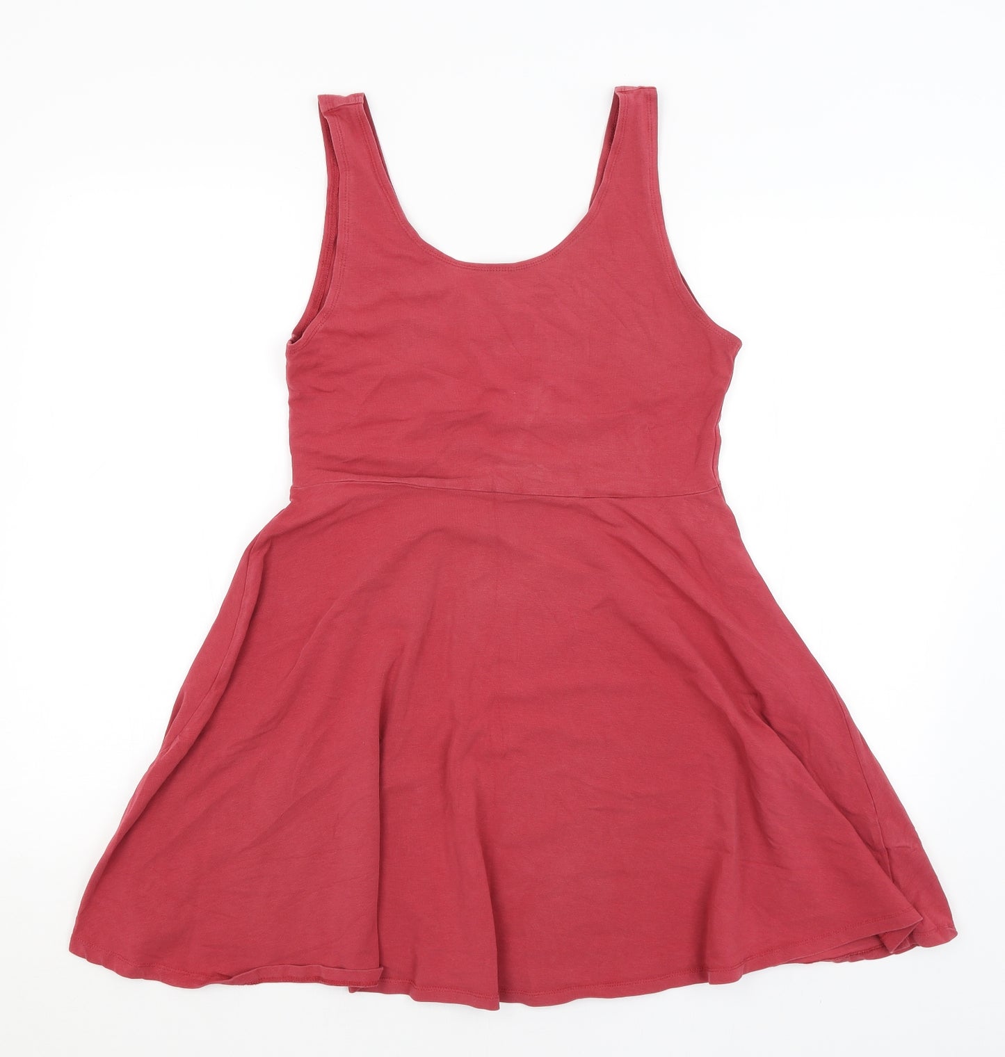 Topshop Womens Red   Fit & Flare  Size 14