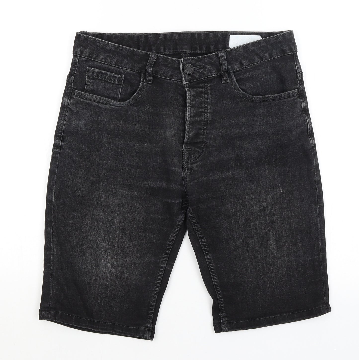 Denim Co Mens Black   Bermuda Shorts Size 30 in