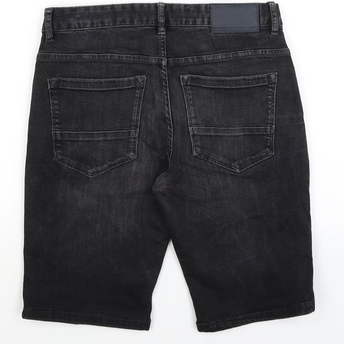 Denim Co Mens Black   Bermuda Shorts Size 30 in