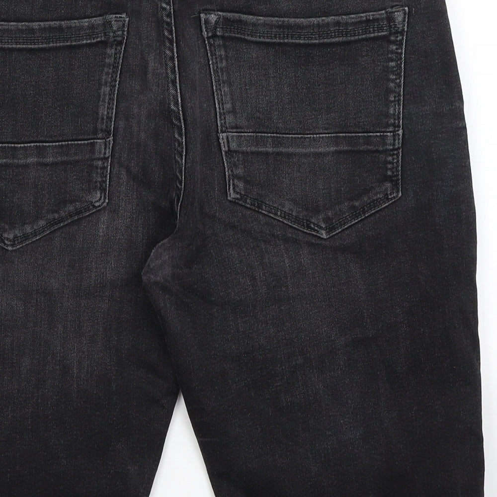 Denim Co Mens Black   Bermuda Shorts Size 30 in