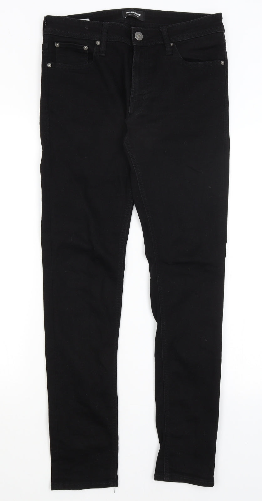 Jack Jones Mens Black   Skinny Jeans Size 32 in L29 in