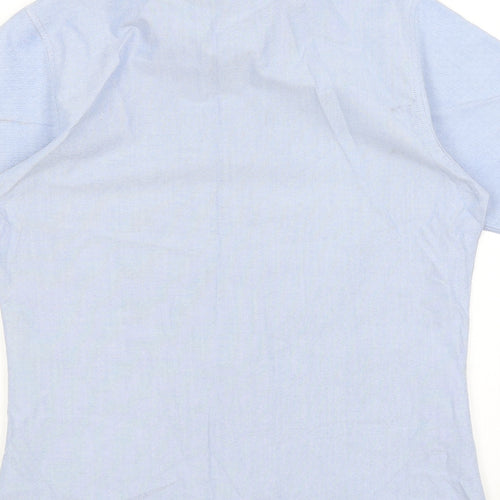 Henbury Mens Blue    Button-Up Size M