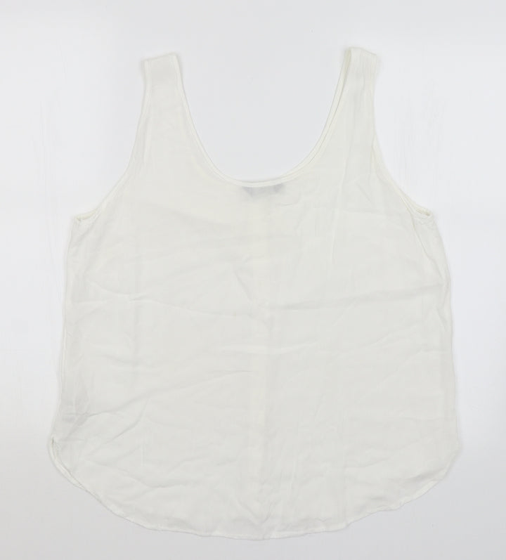 F&F Womens White   Basic Tank Size 14