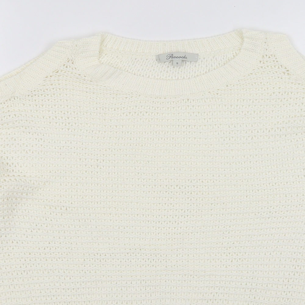 Peacocks Womens Ivory   Pullover Jumper Size S