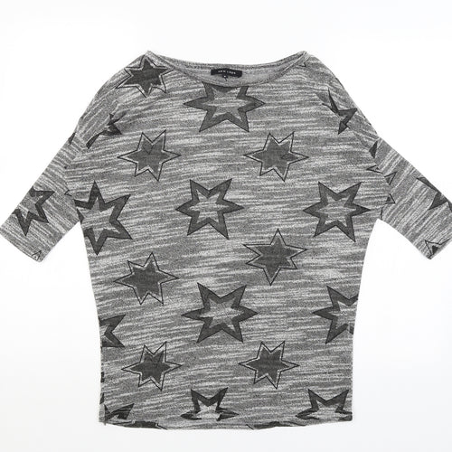New Look Womens Green   Basic T-Shirt Size S  - Stars