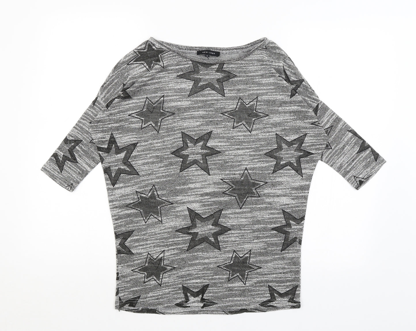 New Look Womens Green   Basic T-Shirt Size S  - Stars