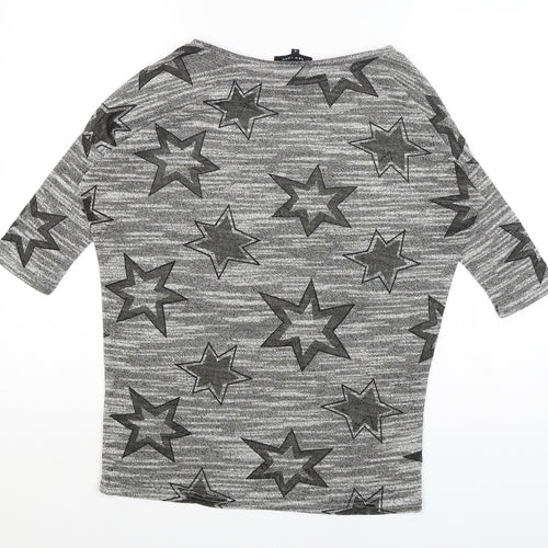 New Look Womens Green   Basic T-Shirt Size S  - Stars