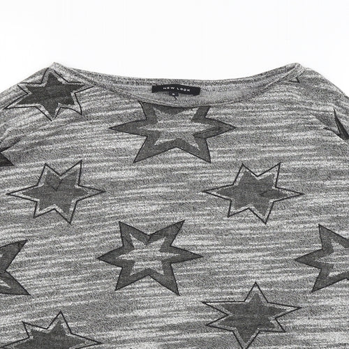 New Look Womens Green   Basic T-Shirt Size S  - Stars