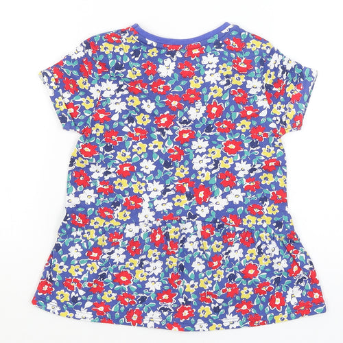 TU Girls Blue Floral  Mermaid  Size 4 Years