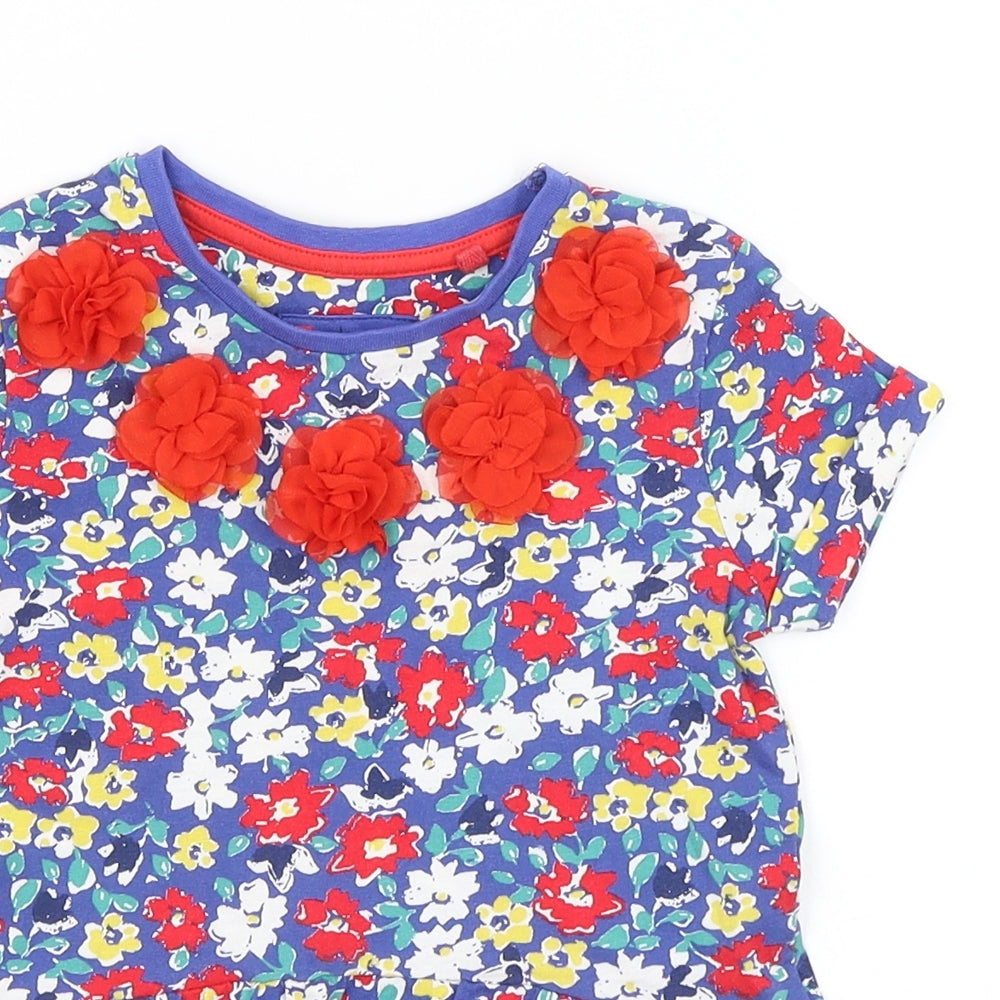TU Girls Blue Floral  Mermaid  Size 4 Years