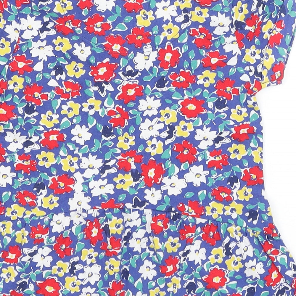 TU Girls Blue Floral  Mermaid  Size 4 Years