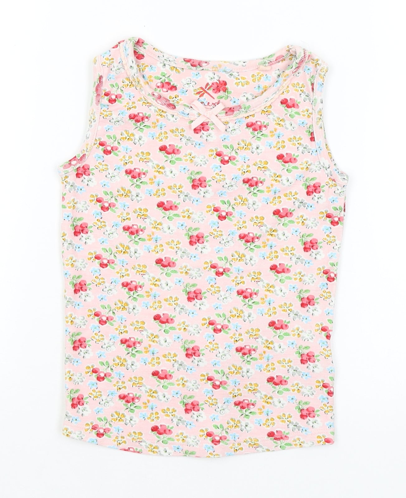 NEXT Girls Pink Floral  Basic Tank Size 3-4 Years