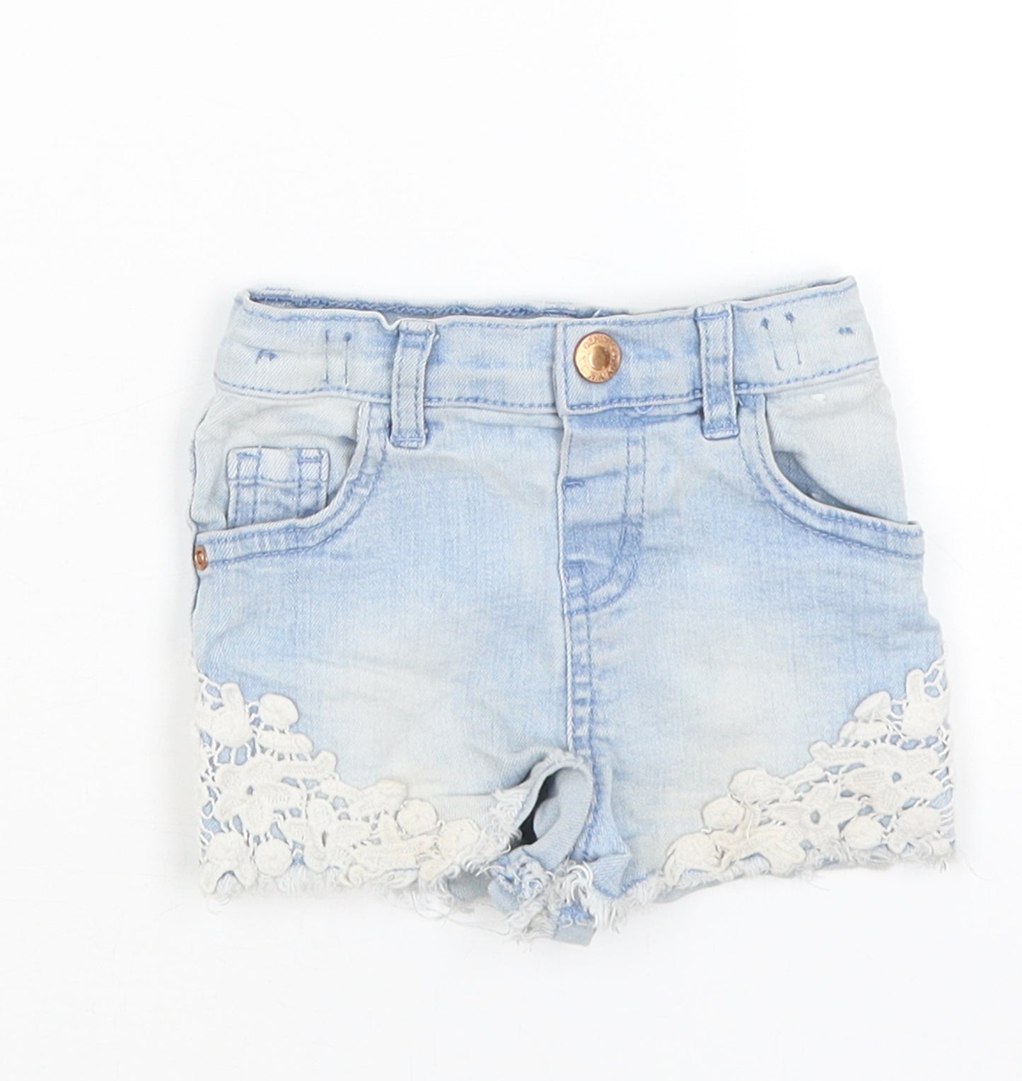 Denim Co Baby Blue   Cropped Trousers Size 12-18 Months