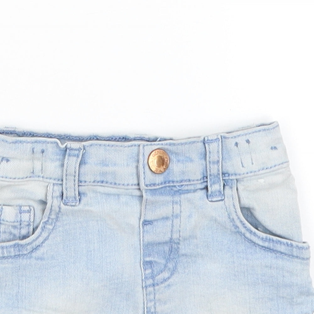 Denim Co Baby Blue   Cropped Trousers Size 12-18 Months