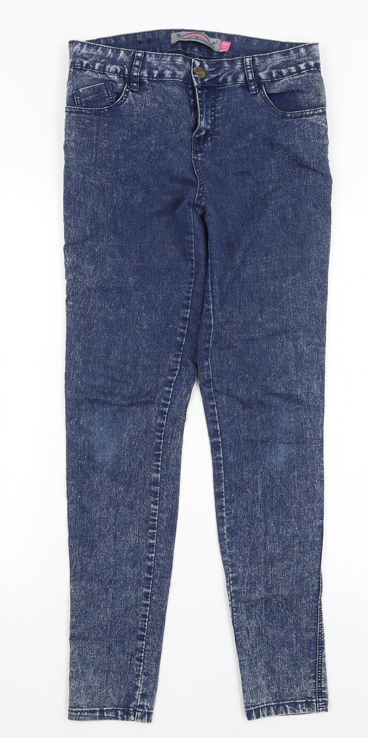 Yes Yes Womens Blue   Skinny Jeans Size 12 L30.5 in