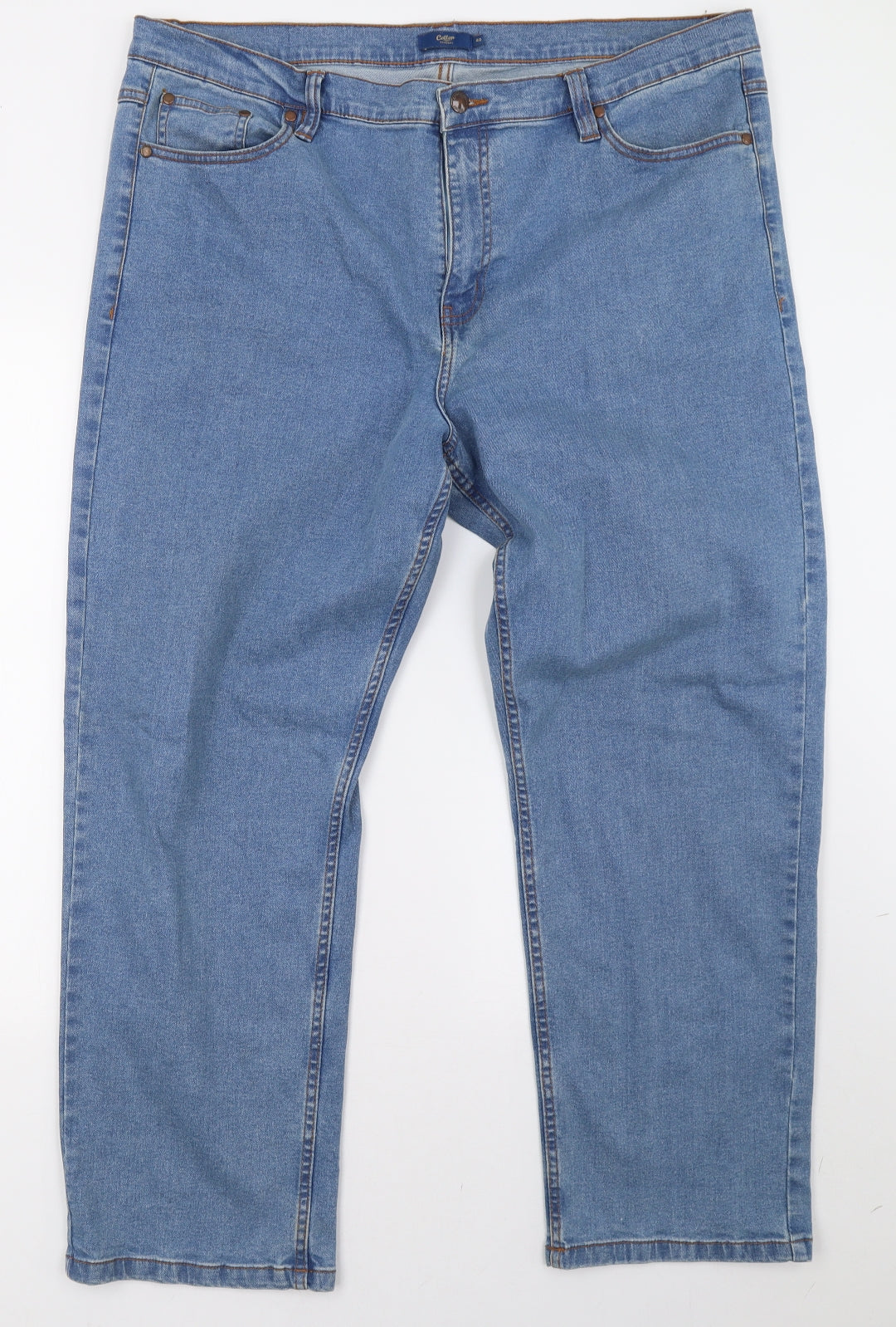 Cotton Traders Mens Blue  Denim Straight Jeans Size 40 L30 in