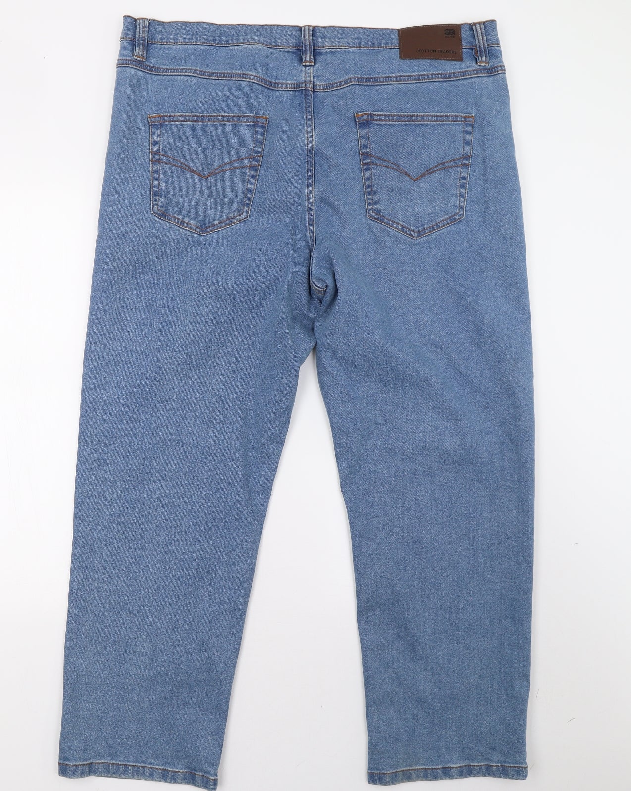 Cotton Traders Mens Blue  Denim Straight Jeans Size 40 L30 in