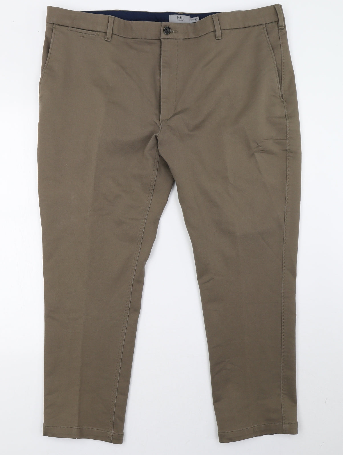 Marks and Spencer Mens Brown   Trousers  Size 44 L29 in
