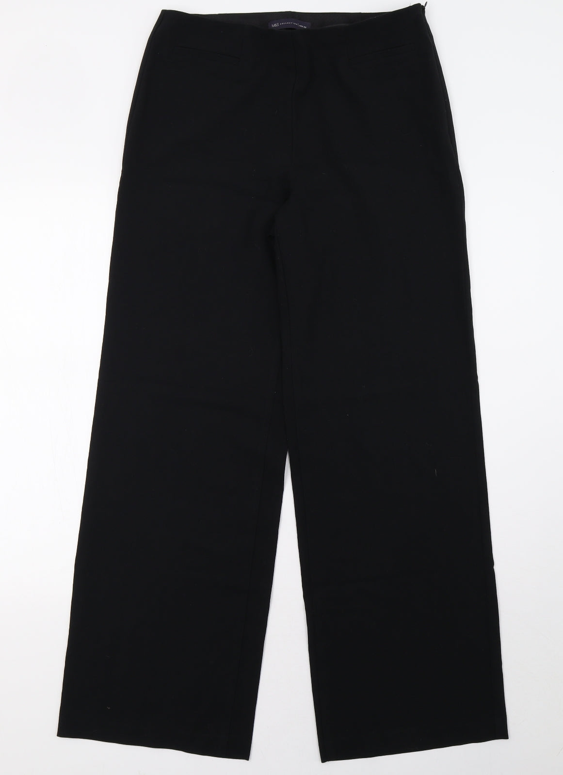 Marks and Spencer Womens Black   Trousers  Size 10 L31 in