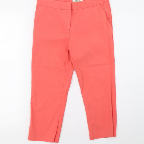 Matalan Womens Pink   Cropped Trousers Size 8 L20 in