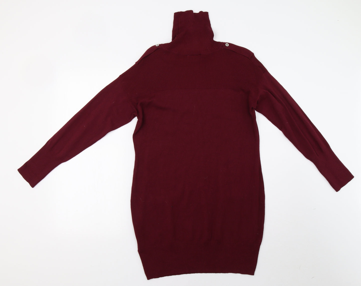 Wallis Womens Red  Knit Jumper Dress  Size 12