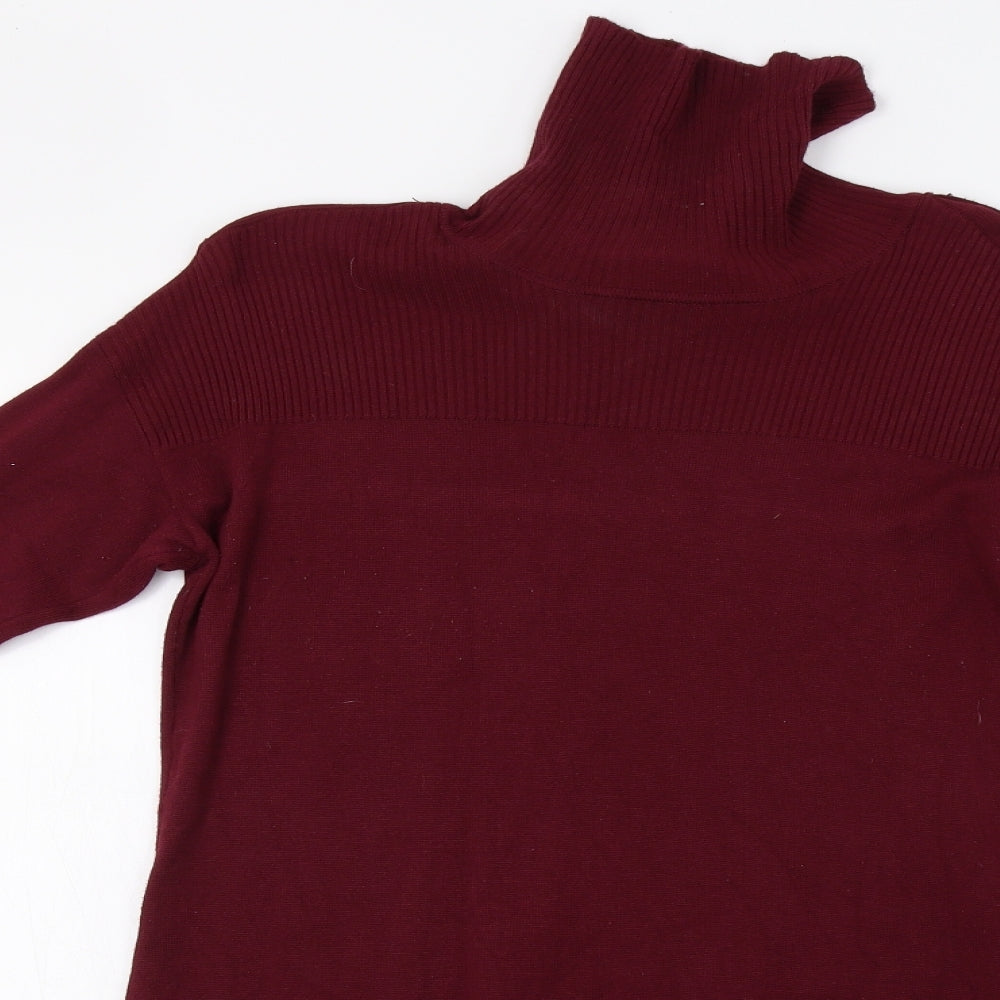 Wallis Womens Red  Knit Jumper Dress  Size 12