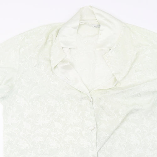 Marks and Spencer Womens Green    Pyjama Top Size 14