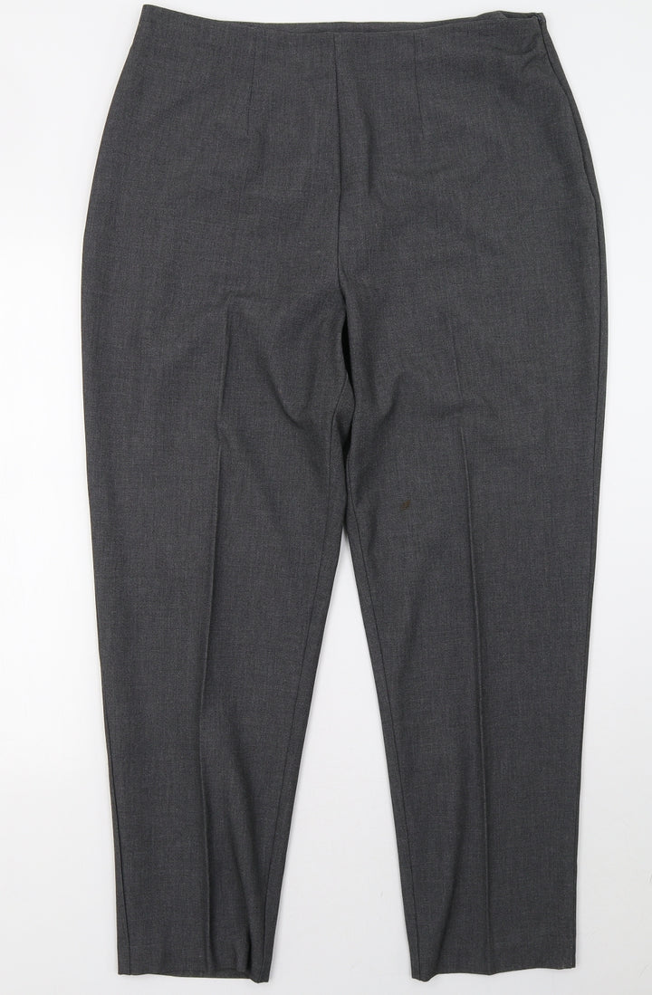 Berkertex Womens Grey Trousers Size 14 L30 in