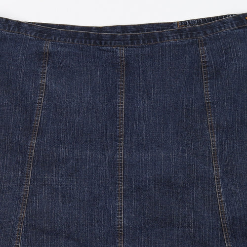 Classics Womens Blue  Denim A-Line Skirt Size 26