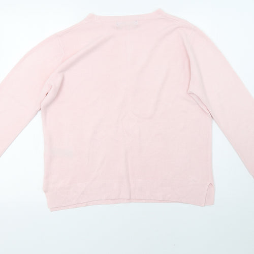 Marks and Spencer Womens Pink  Knit Pullover Sweatshirt Size 14