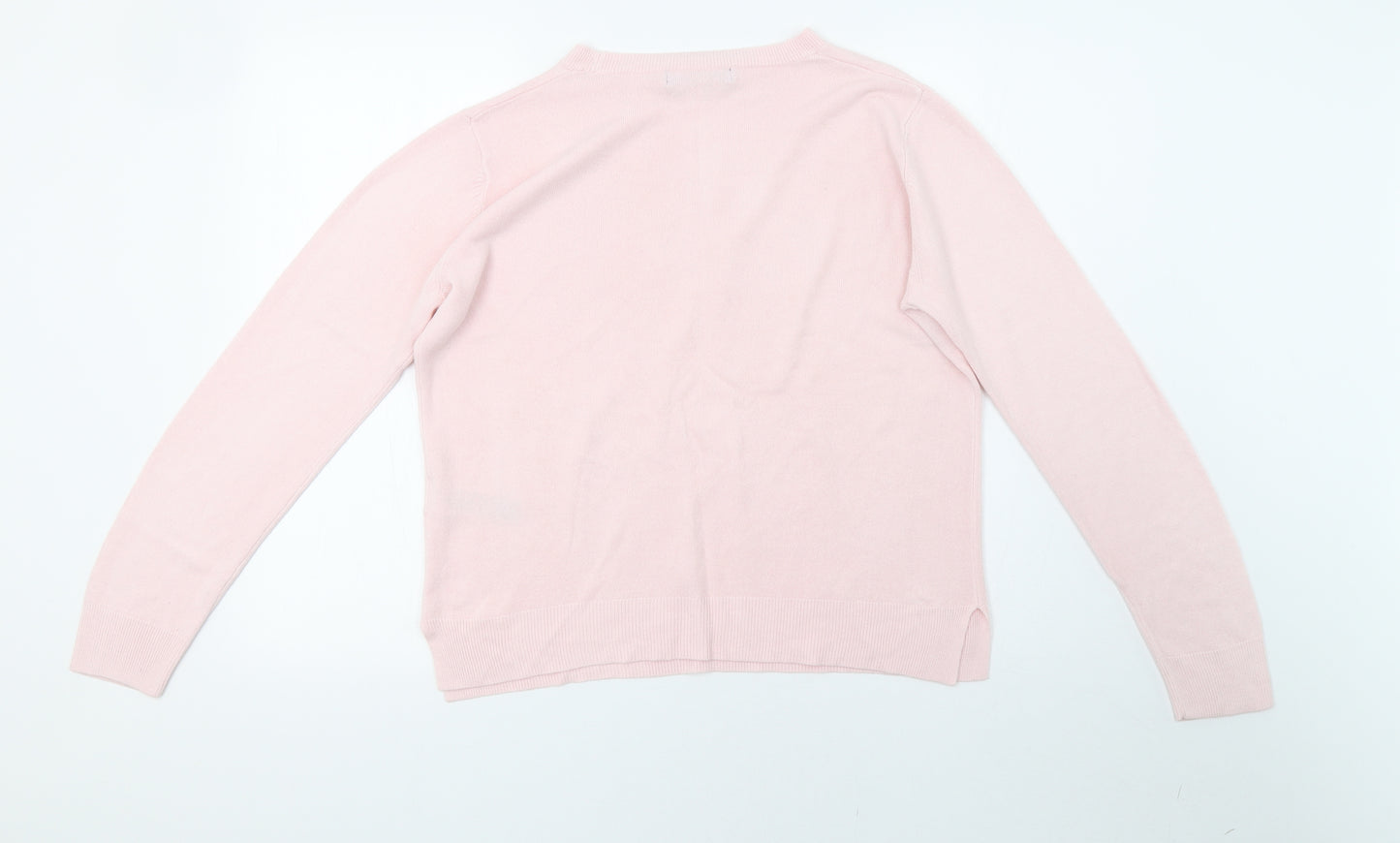 Marks and Spencer Womens Pink  Knit Pullover Sweatshirt Size 14
