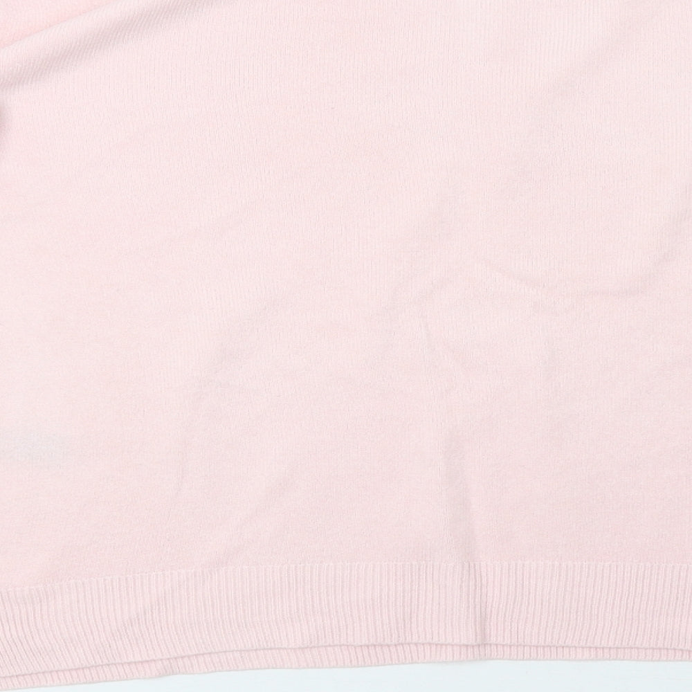 Marks and Spencer Womens Pink  Knit Pullover Sweatshirt Size 14