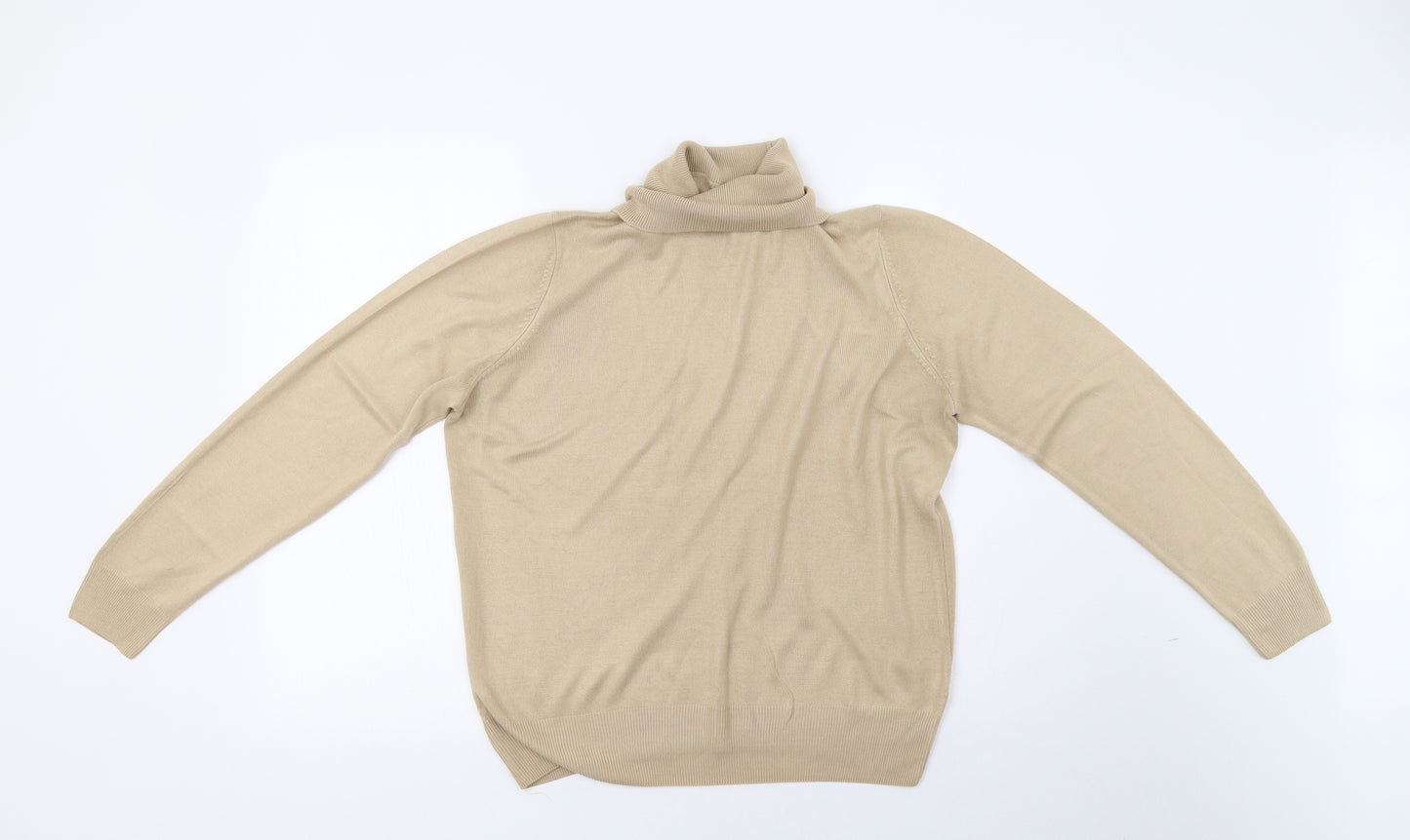 Marks and Spencer Womens Beige  Knit Pullover Sweatshirt Size 14