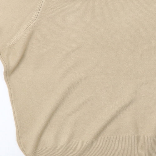 Marks and Spencer Womens Beige  Knit Pullover Sweatshirt Size 14