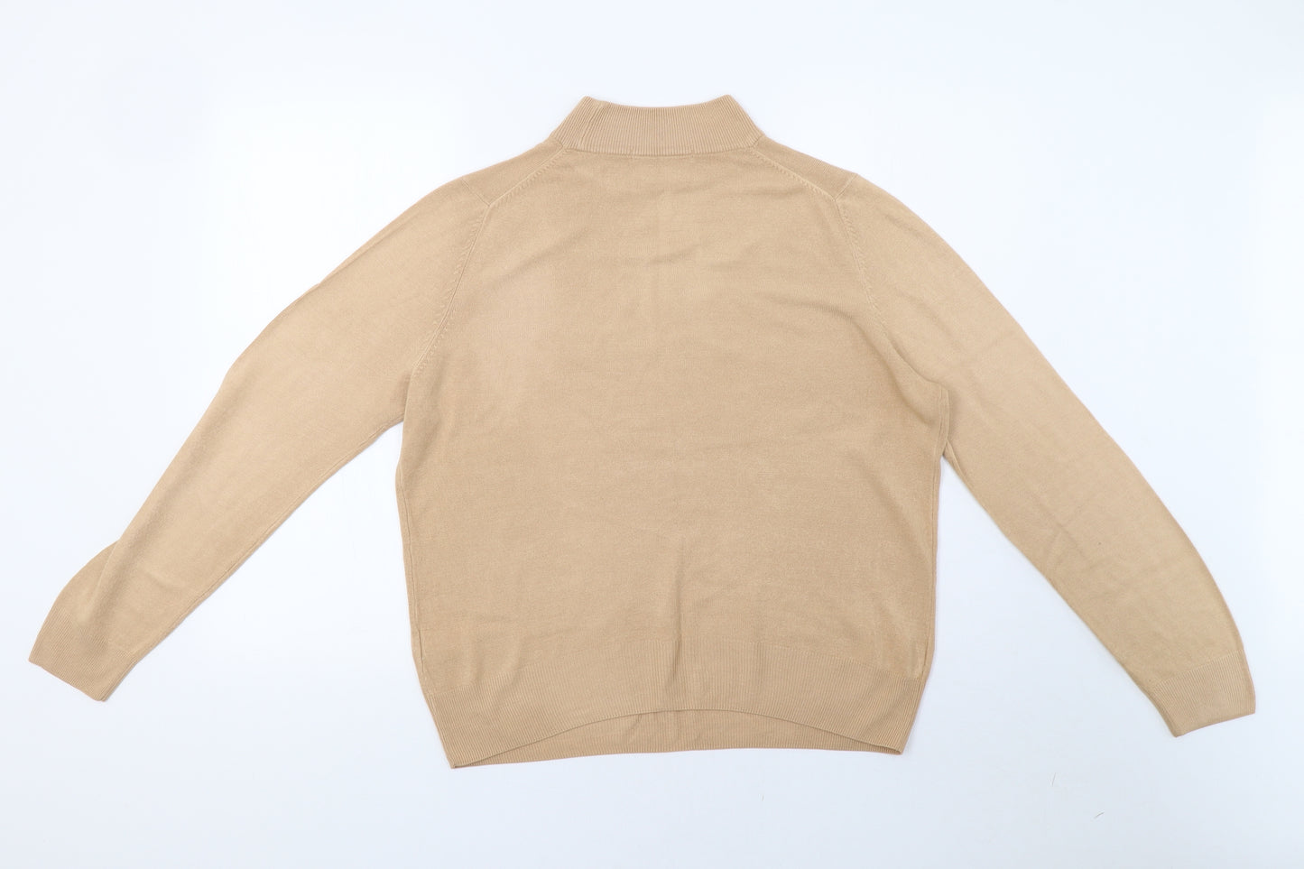Marks and Spencer Womens Beige  Knit Pullover Sweatshirt Size 14