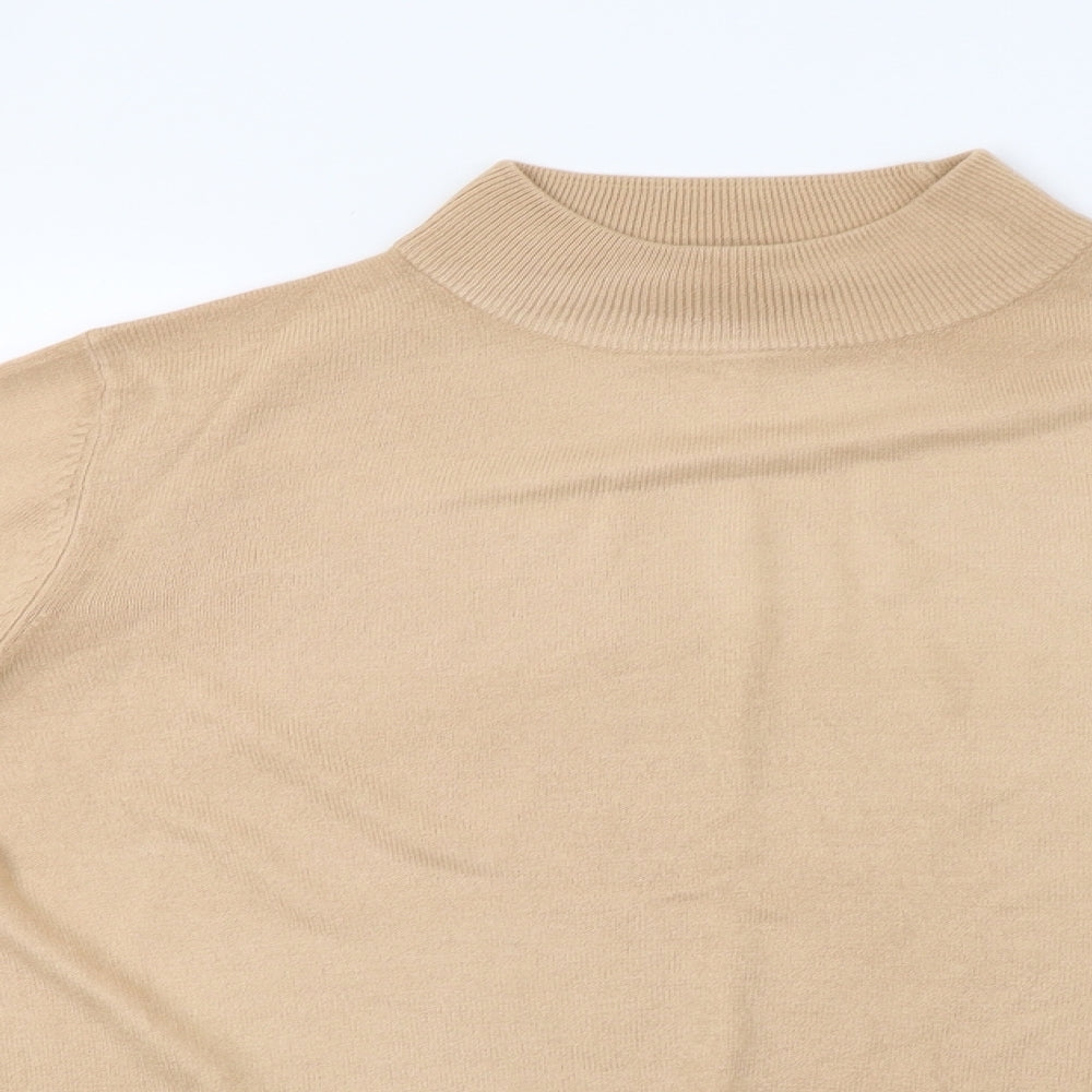 Marks and Spencer Womens Beige  Knit Pullover Sweatshirt Size 14