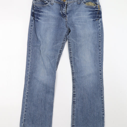 newlook Womens Blue  Denim Straight Jeans Size 16 L30 in