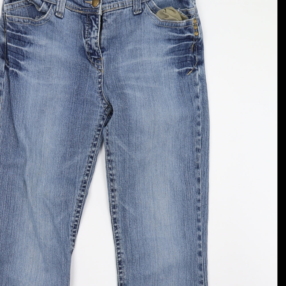 newlook Womens Blue  Denim Straight Jeans Size 16 L30 in