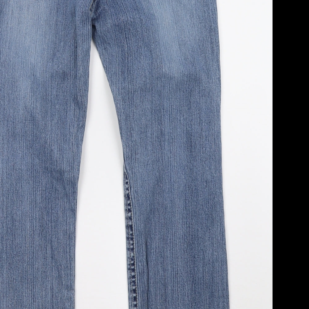 newlook Womens Blue  Denim Straight Jeans Size 16 L30 in