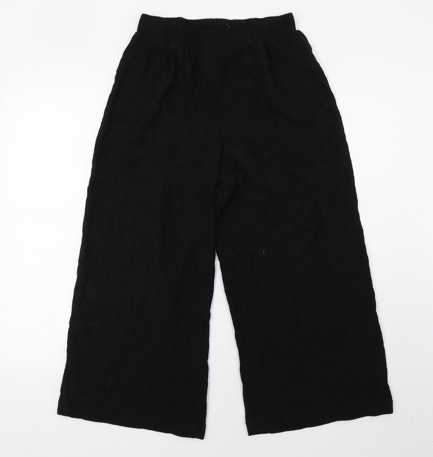 Primark Womens Black   Cropped Trousers Size 10 L25 in