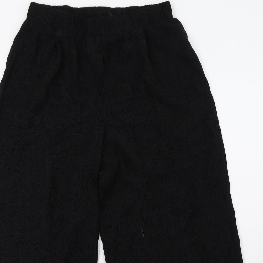 Primark Womens Black   Cropped Trousers Size 10 L25 in