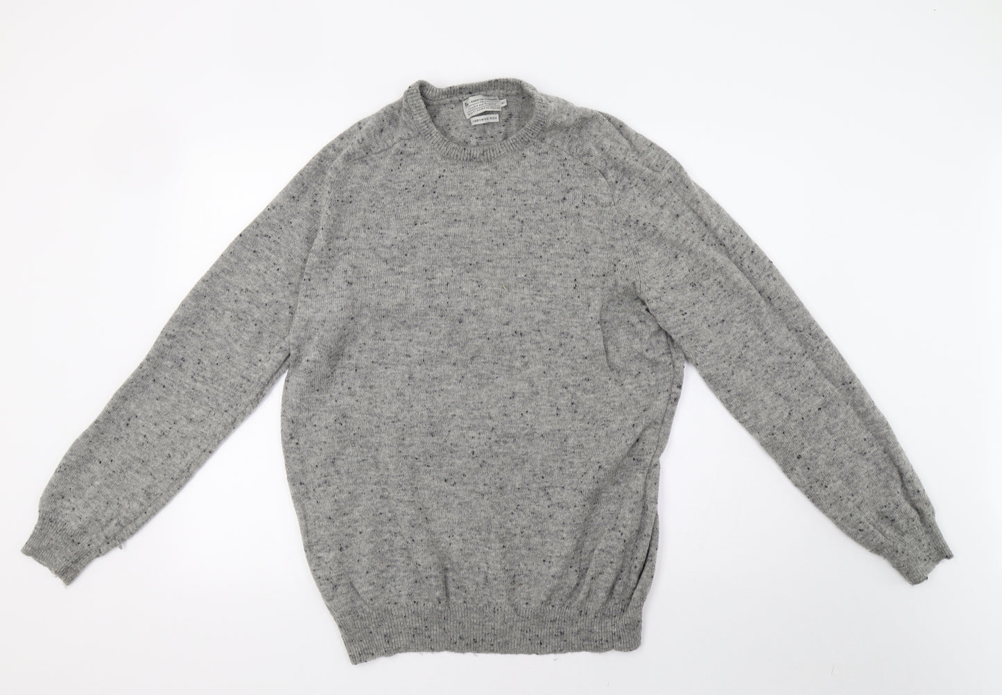 Sainsburys Mens Grey  Knit Pullover Sweatshirt Size XL