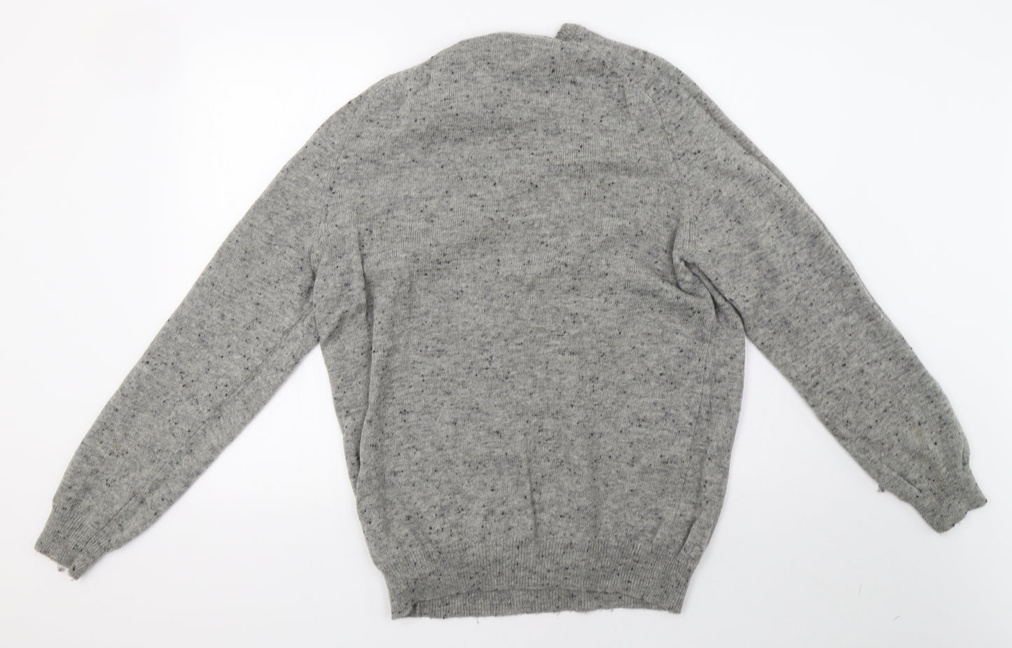 Sainsburys Mens Grey  Knit Pullover Sweatshirt Size XL