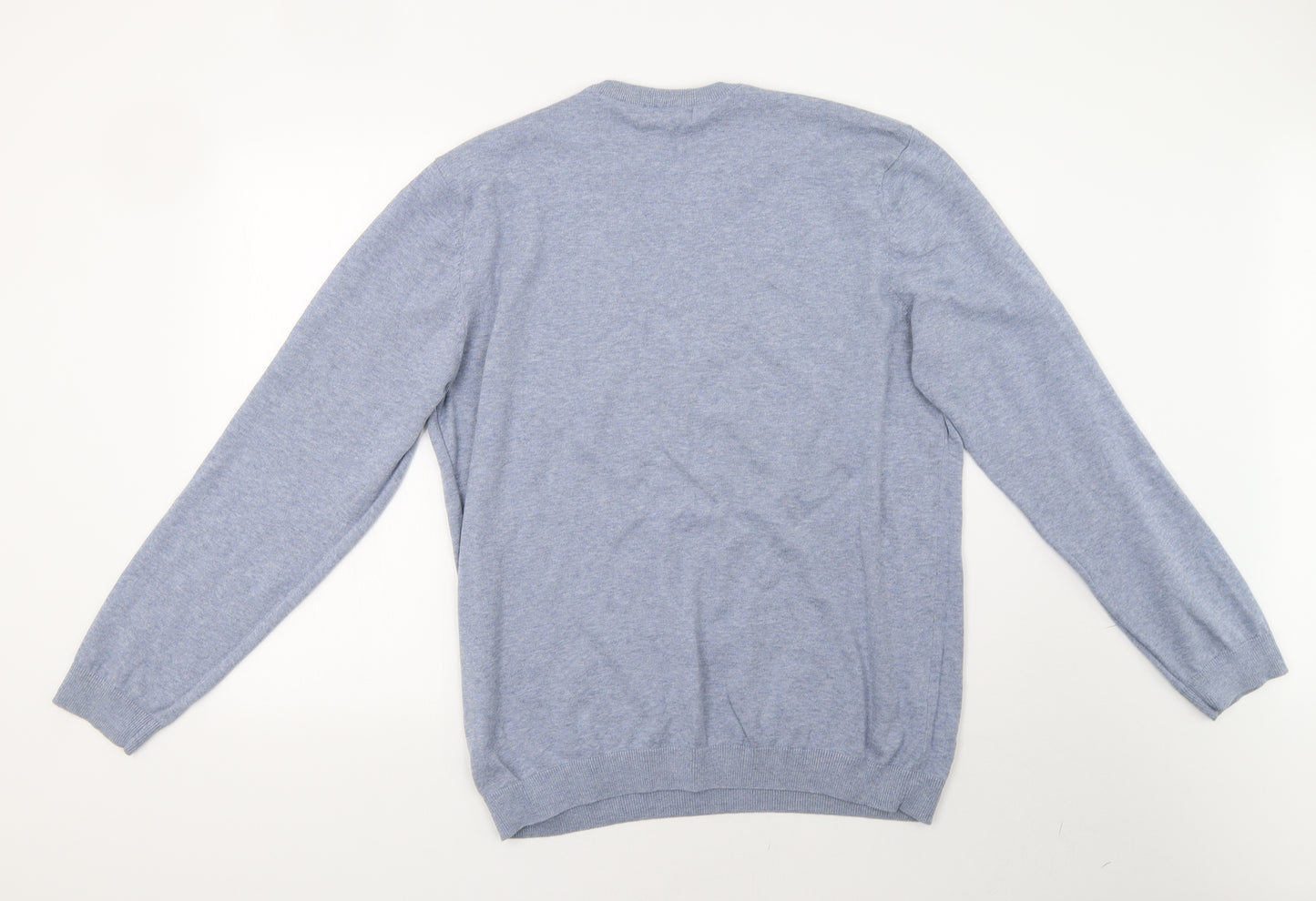 Sainsburys Mens Blue  Knit Pullover Sweatshirt Size XL