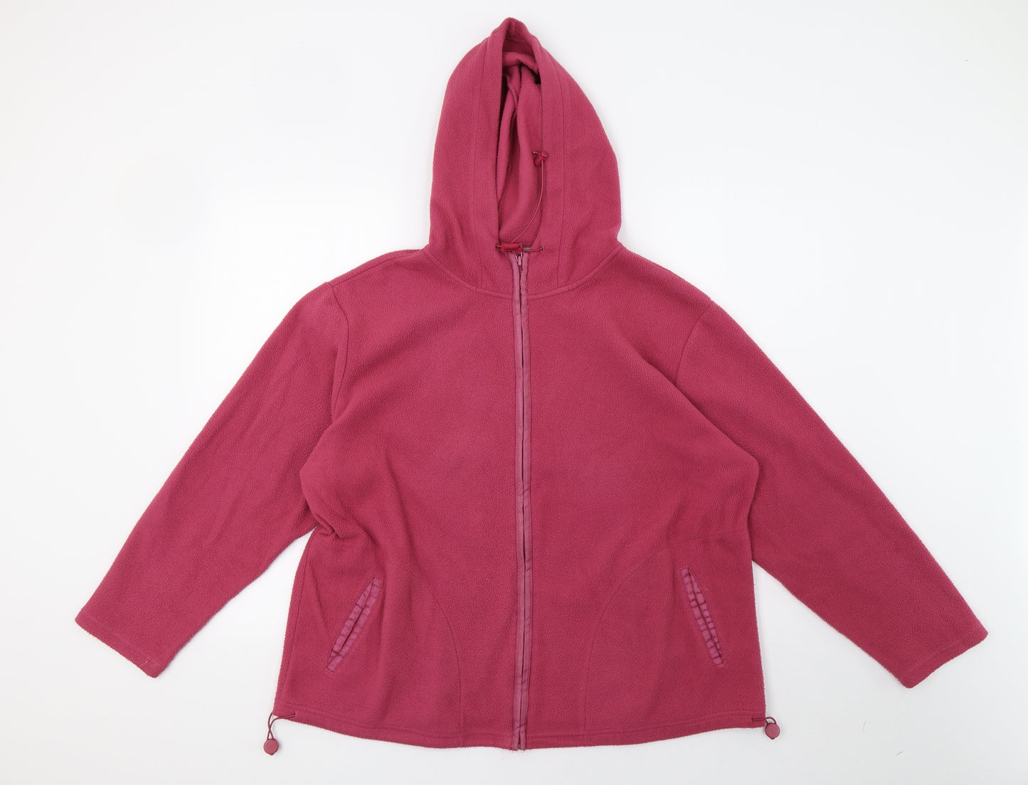 eatam Womens Pink  Fleece Jacket  Size 18