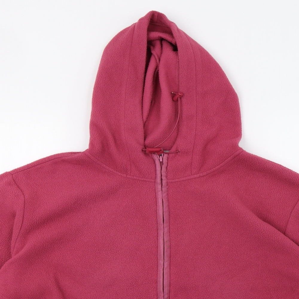 eatam Womens Pink  Fleece Jacket  Size 18