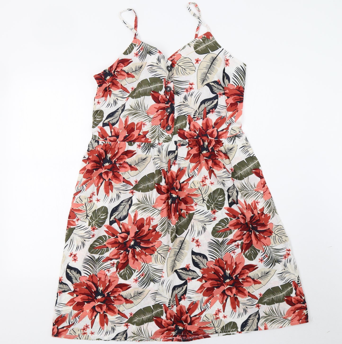 ESMARA Womens Red Floral  A-Line  Size 18