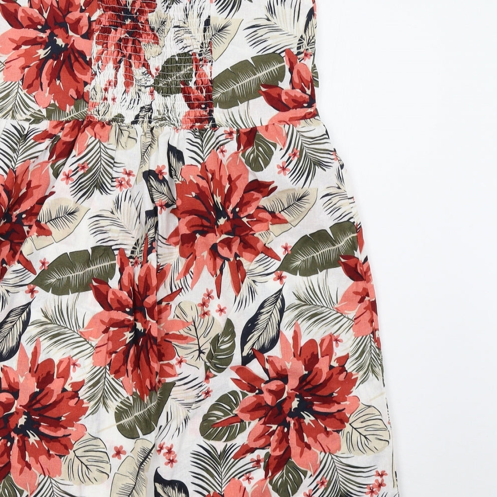 ESMARA Womens Red Floral  A-Line  Size 18