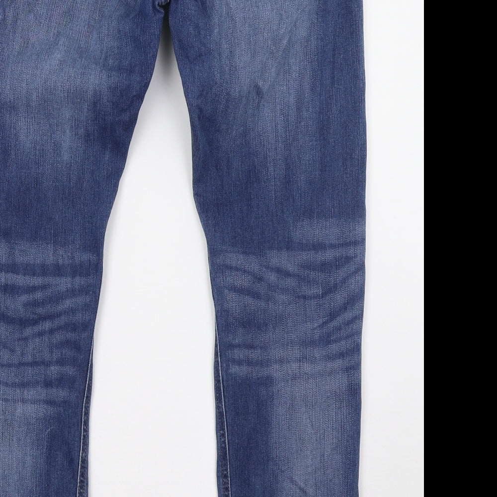 Marks and Spencer Mens Blue  Denim Straight Jeans Size 34 L31 in