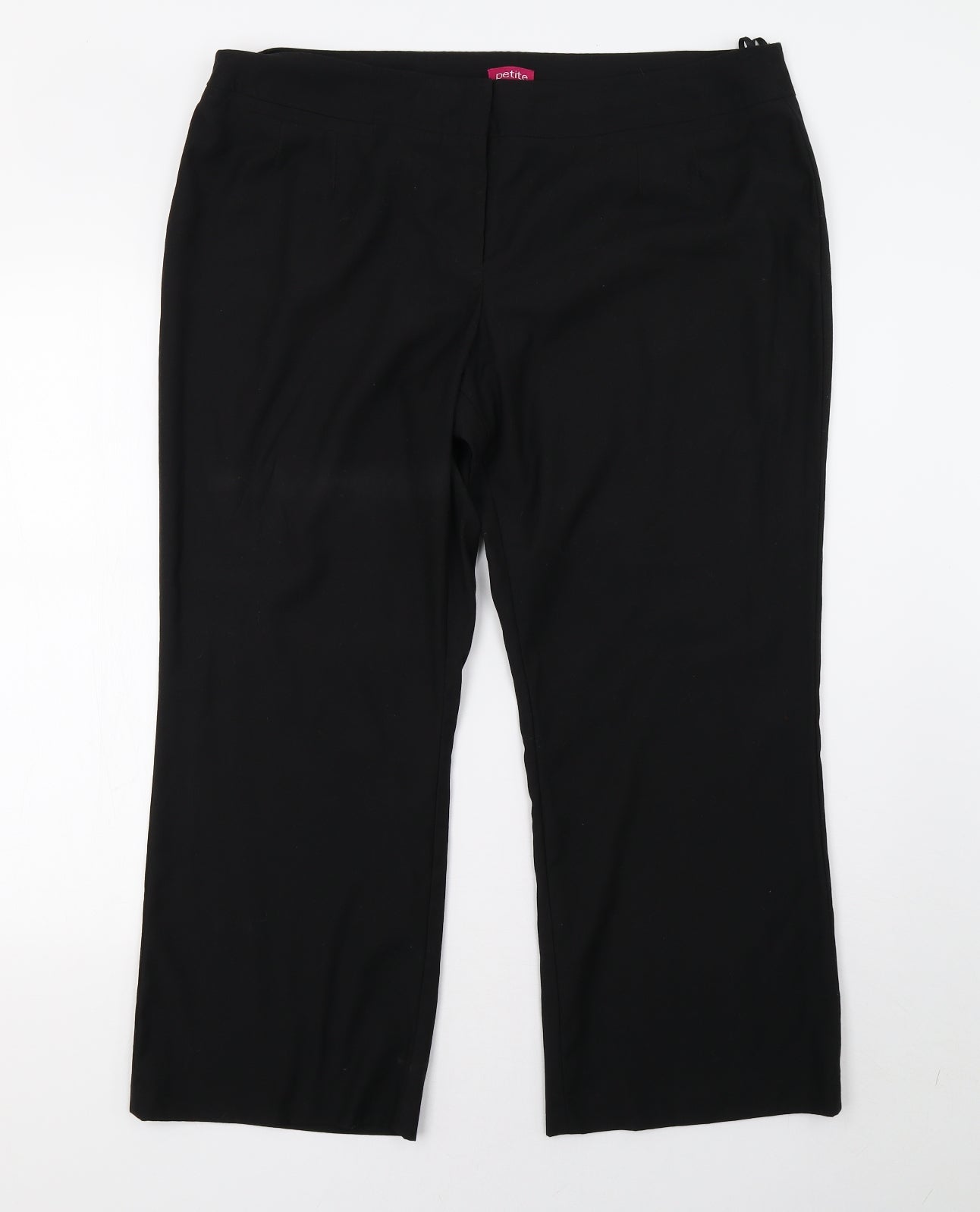 BHS Womens Black   Trousers  Size 18 L28 in